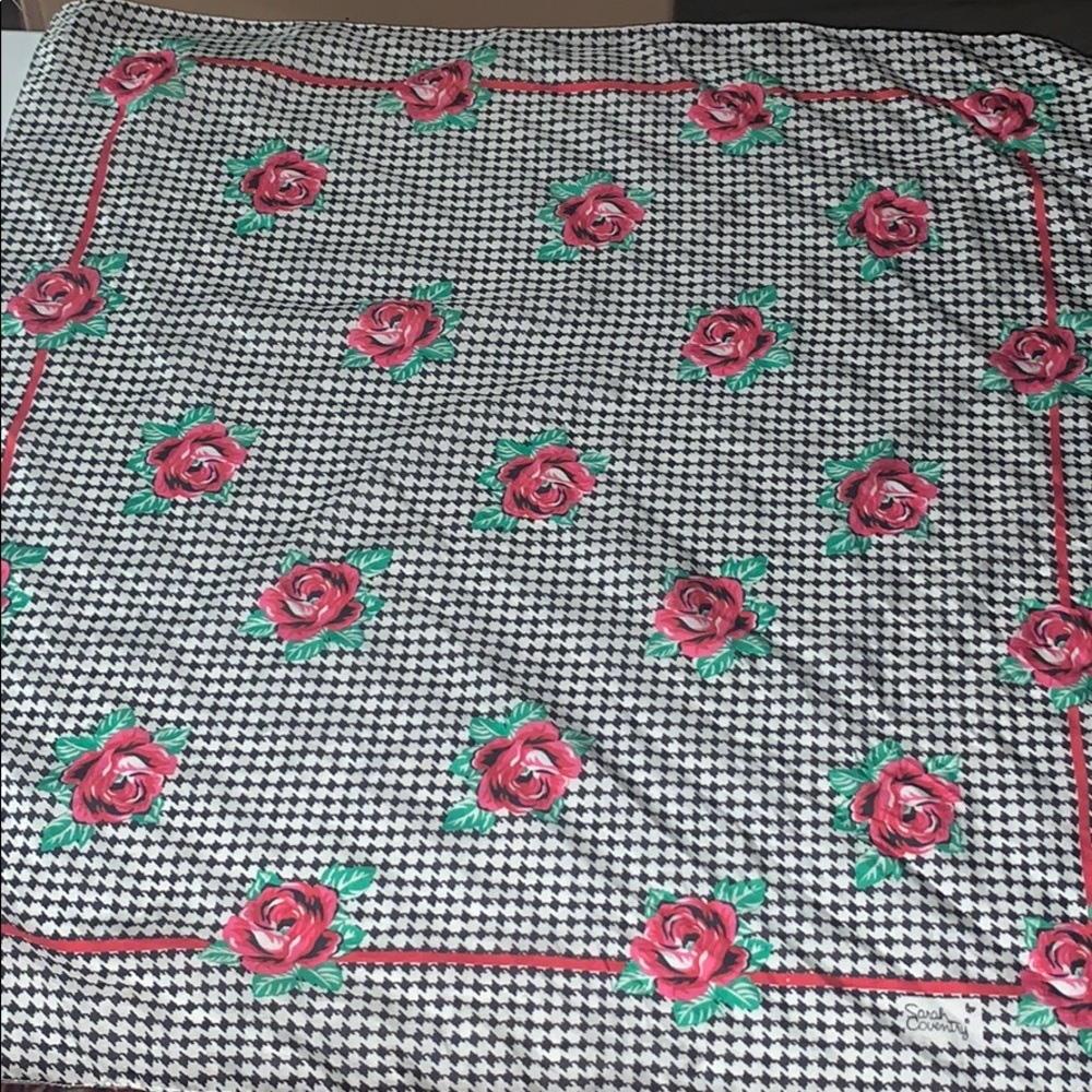 Vintage Silk Scarf Wrap Sarah Coventry